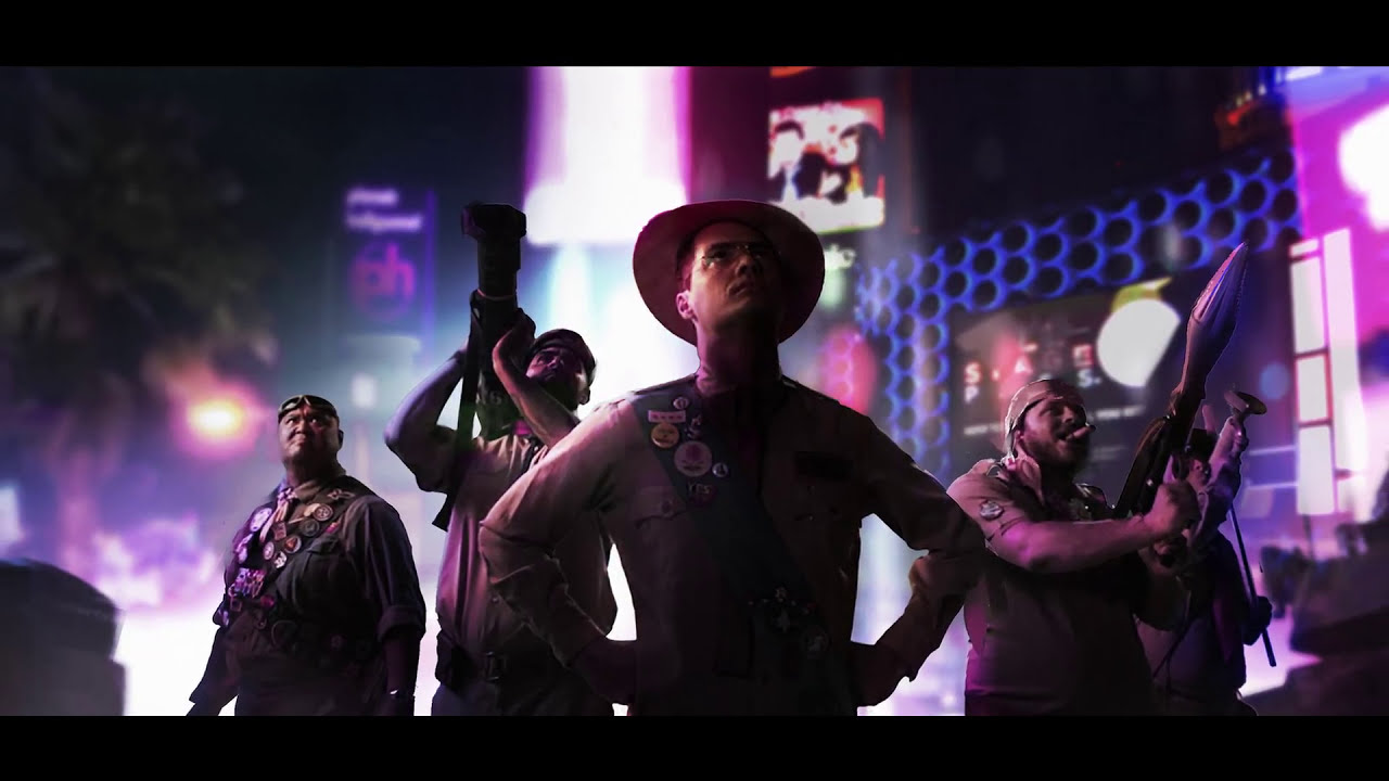 Neon city, concept painting