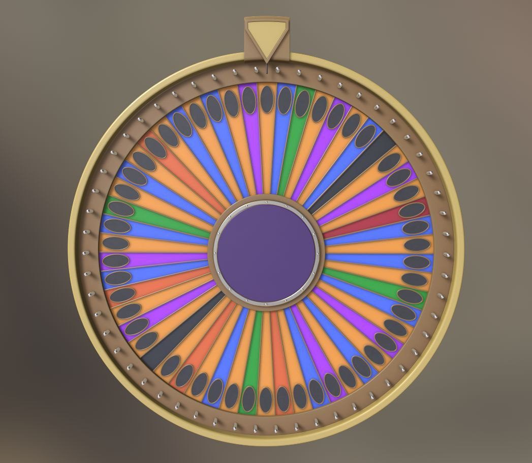 Wheel of Fortune — 3D render